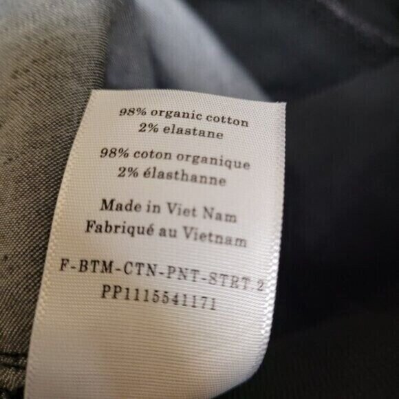 NEW Everlane The Organic Straight-Leg Pant High Rise in Black Size 6 Womens - Picture 11 of 11